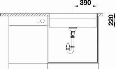 Blanco Etagon 8 525893 Drop-In Sink Synthetic Granite W78xD51cm Black