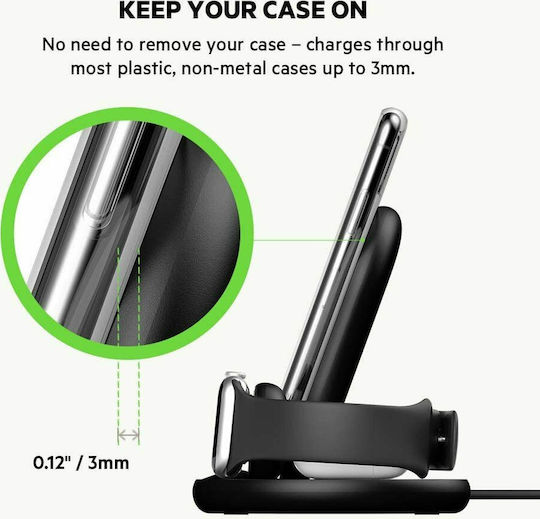 Belkin Ασύρματος Φορτιστής (Qi Pad) 7.5W Μαύρος (Boost Charge)
