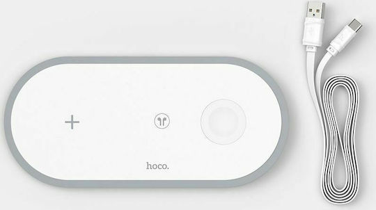 Hoco Încărcător Wireless (Qi Pad) 10W Albς (CW24 Handsome)
