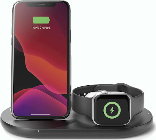 Belkin Ασύρματος Φορτιστής (Qi Pad) 7.5W Μαύρος (Boost Charge)