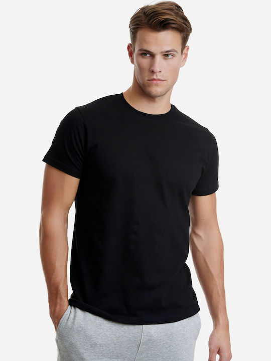 Tricou de Corp Pentru Bărbați Mâneca Scurtă În Culoare Neagră