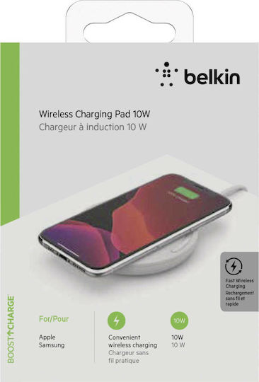Belkin Wireless Charger (Qi Pad) 10W Quick Charge 3.0 Whites (Boost Charge)