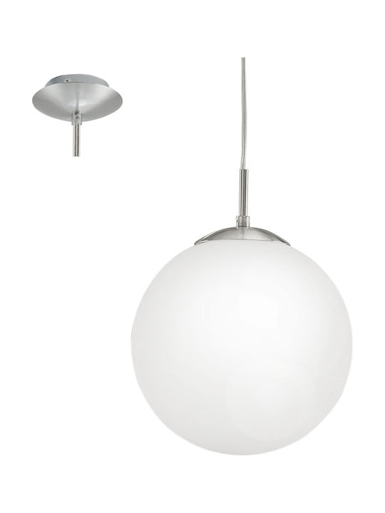 Eglo Rondo Pendant Light White with Socket E27 25x110cm