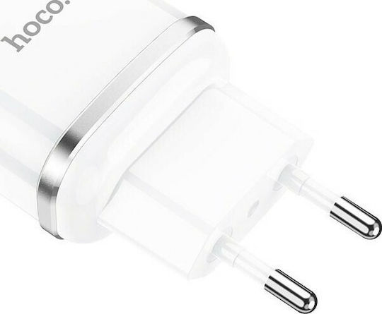 Hoco Φορτιστής Χωρίς Καλώδιο με Θύρα USB-A 18W Quick Charge 3.0 Λευκός (N3 Vigour)