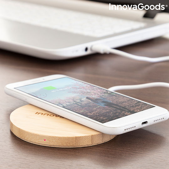 InnovaGoods Ασύρματος Φορτιστής (Qi Pad) Καφέ (V0103115)