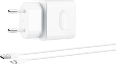 Huawei Φορτιστής με Θύρα USB-A και Καλώδιο USB-C 22.5W SuperCharge Λευκός (HW-100225E00)