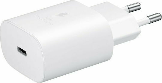 Samsung Charger Without Cable with USB-C Port 25W Power Delivery Whites (EP-TA800E Bulk)