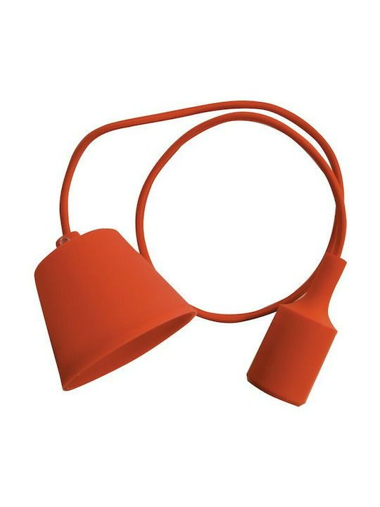 V-TAC VT-7228 Pendant Light Orange with Socket E27
