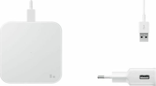 Samsung Ασύρματος Φορτιστής (Qi Pad) 9W Power Delivery Λευκός (Wireless Charger Pad)