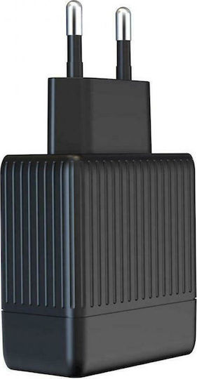 XO mit 3 USB-A Anschlüssen 18W Schnellaufladung 3.0 Schwarz (L58)
