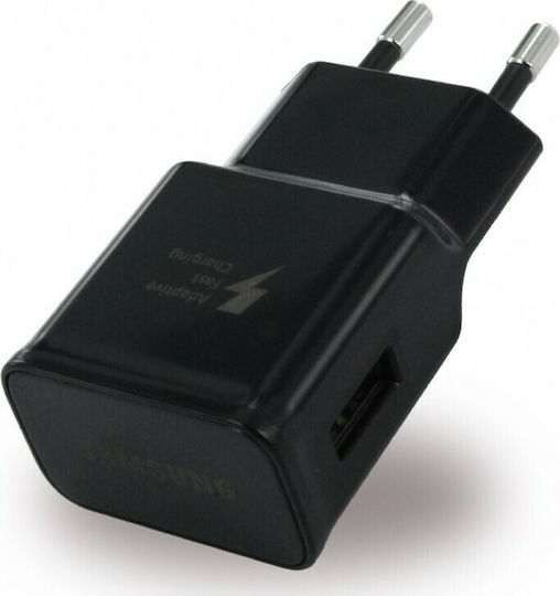 Samsung Φορτιστής Χωρίς Καλώδιο με Θύρα USB-A 15W Μαύρος (EP-TA20EBE)
