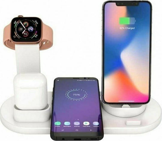 Andowl Ασύρματος Φορτιστής (Qi Pad) Λευκός (Q-L023)