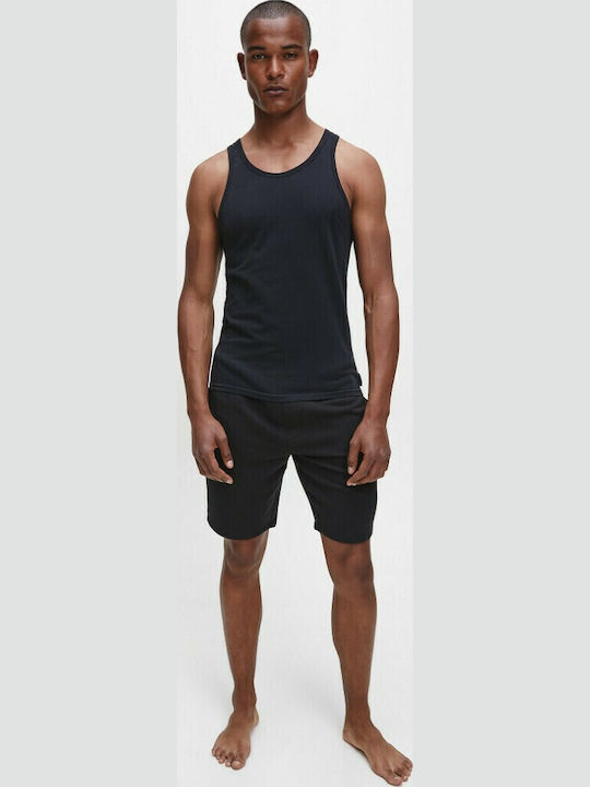 Men's Undershirt Sleeveless in Black Color