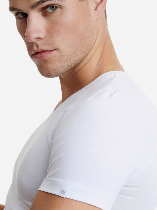 Men's Short Sleeve Undershirt White