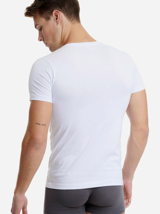 Walk Men's Short Sleeve Undershirt White W1921-01