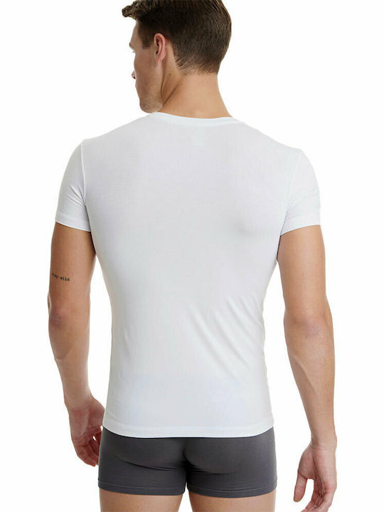 Men's Short Sleeve Undershirt White