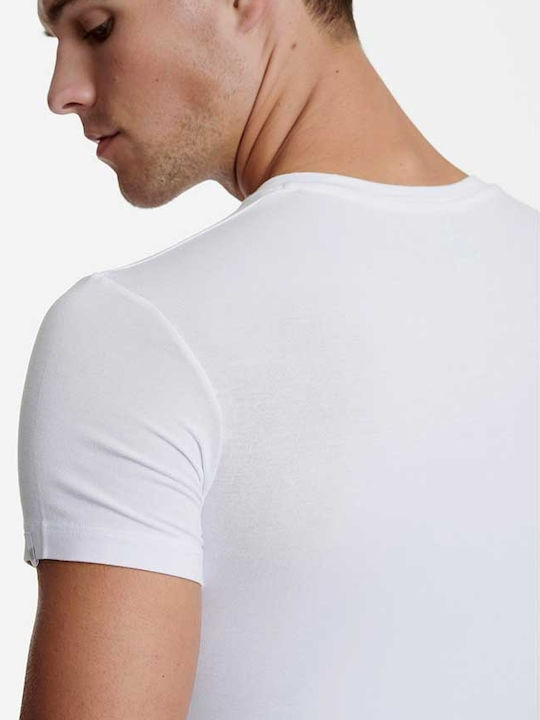 Men's Short Sleeve Undershirt White