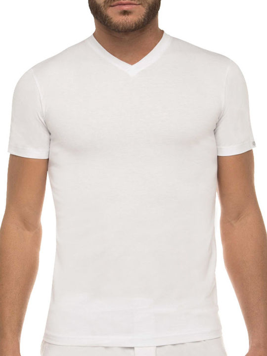 Men's Short Sleeve Undershirt White