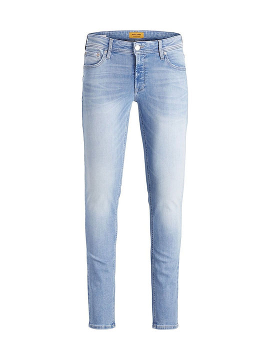 Liam Men's Jeans Pants with Skinny Fit Blue