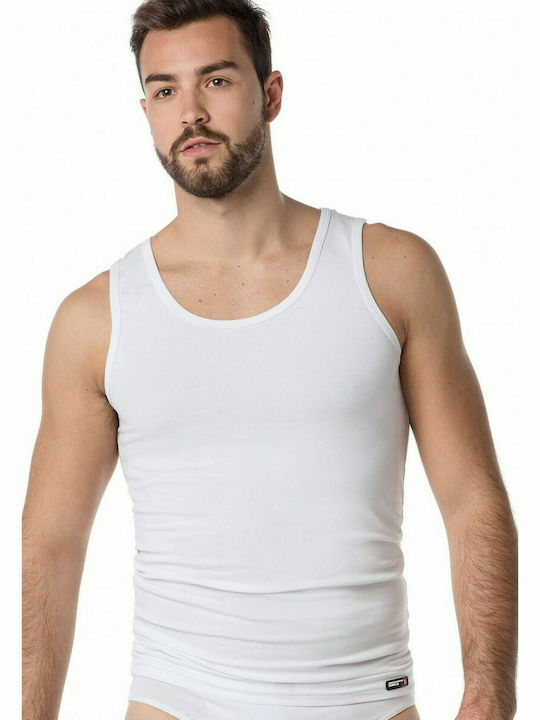 Vamp Men's Sleeveless Undershirts White 2Pack