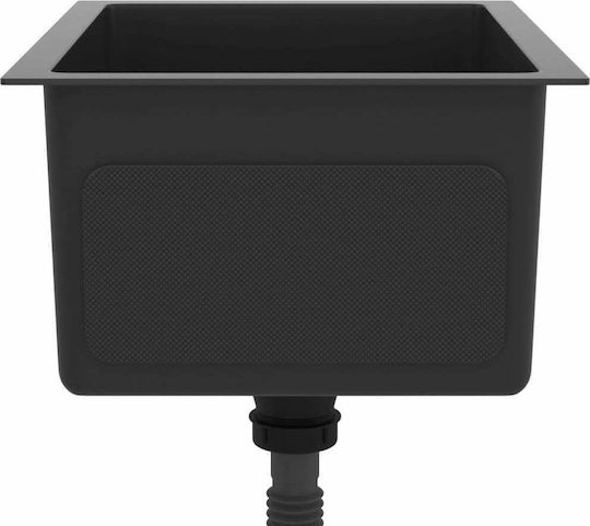 vidaXL Drop-In Chiuvetă Inox L44xW34cm Negru