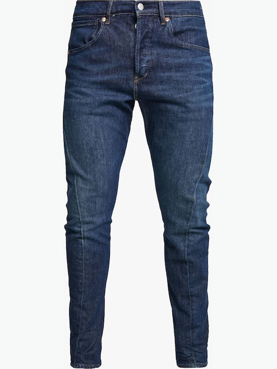 512 Men's Jeans Pants Elastic with Slim Tapered Fit Navy Blue