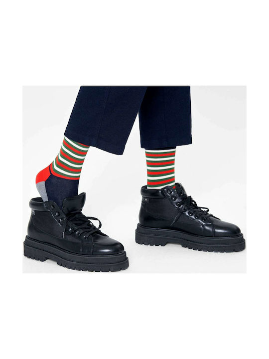 Happy Socks Half Stripe Men's Patterned Socks Multicolour