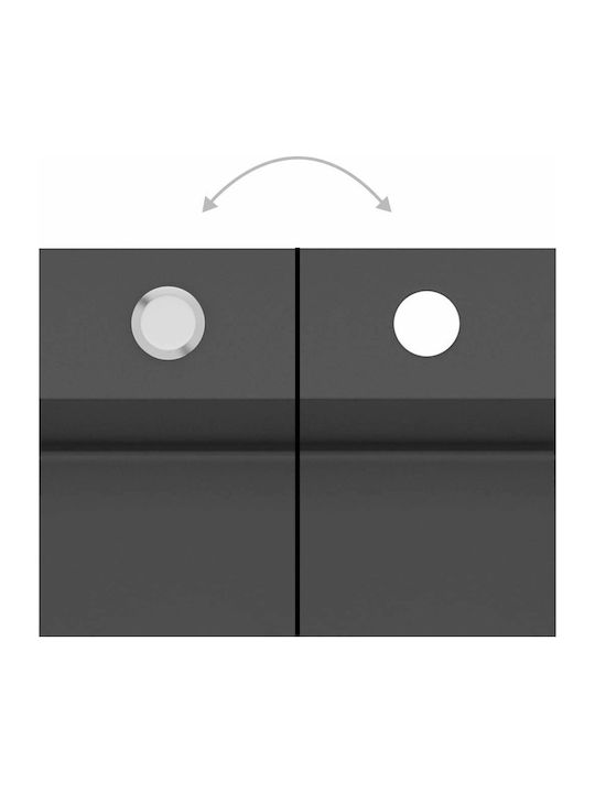 vidaXL Drop-In Sink Inox Satin W59xD44cm Black