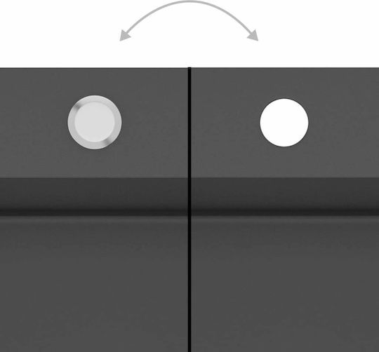 vidaXL Drop-In Мивка Inox Сатен Ш59xД44см Черно
