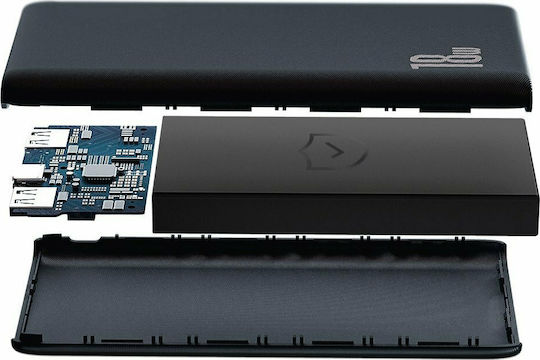 Baseus Bipow Power Bank 10000mAh 18W με 3 Θύρες USB-A και Θύρα USB-C Quick Charge 3.0 Μαύρο