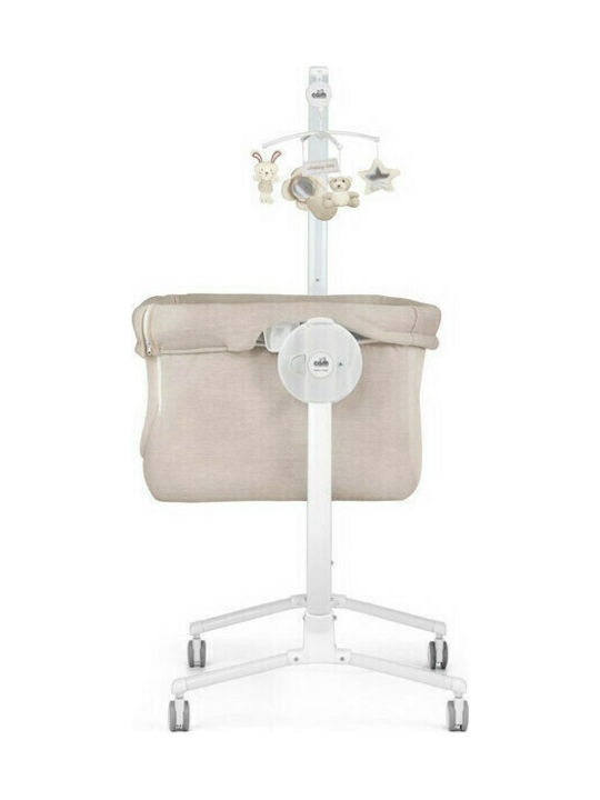 Cam Cradle Cullami with Mattress, Side Opening, and Wheels Gray