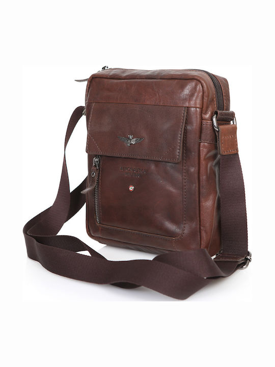 Leather Men's Bag Shoulder / Crossbody Brown