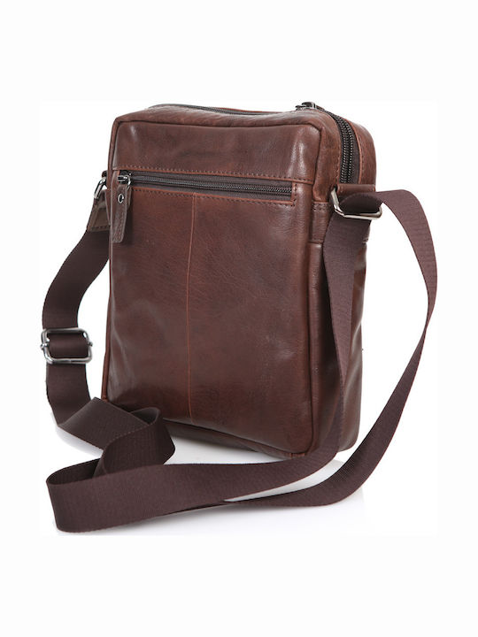 Leather Men's Bag Shoulder / Crossbody Brown