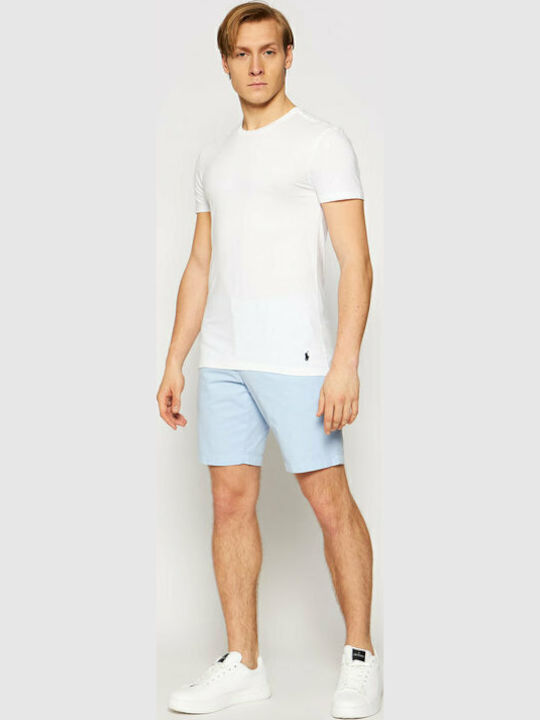 Men's Undershirts Short-sleeved in White Color 3Pack