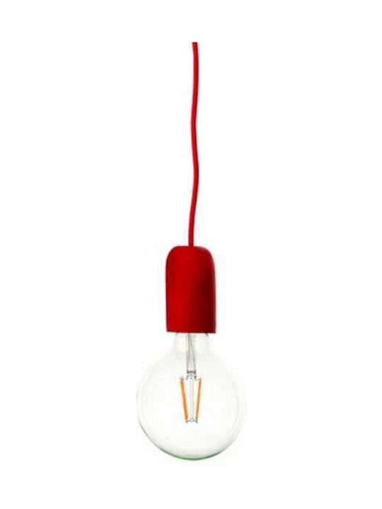 Inlight 4368 Pendant Light Red with Socket E27