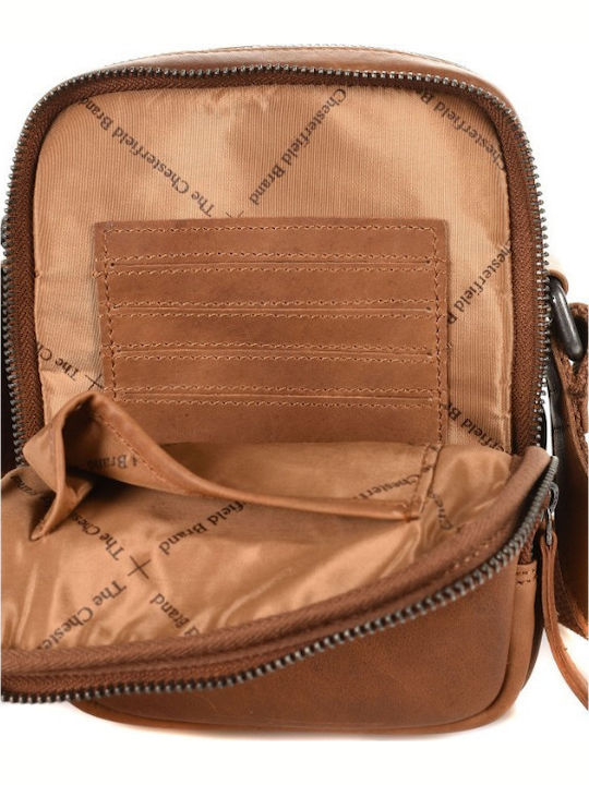 Leather Men's Bag Shoulder / Crossbody Tabac Brown