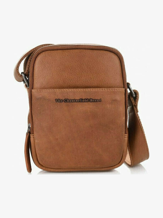 Leather Men's Bag Shoulder / Crossbody Tabac Brown