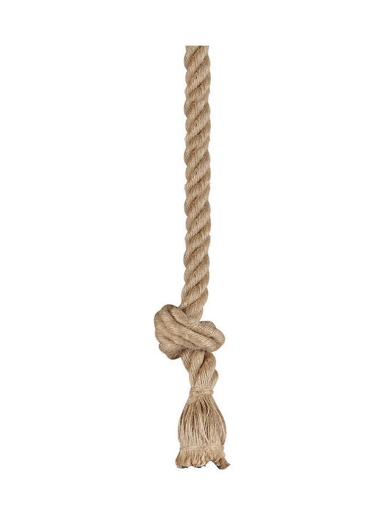 V-TAC VT-7118 Pendant Light Brown with Rope for Socket E27 45cm