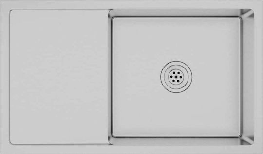 vidaXL Ένθετος Νεροχύτης Inox Brushed Μ75xΠ44cm Ασημί