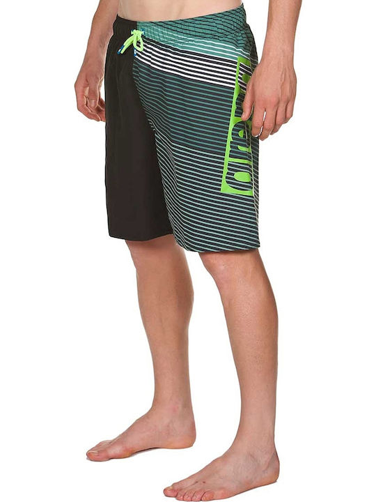 STRIPES LONG BERMUDA SWIM Herren Badebekleidung Bermuda Schwarz Gestreift