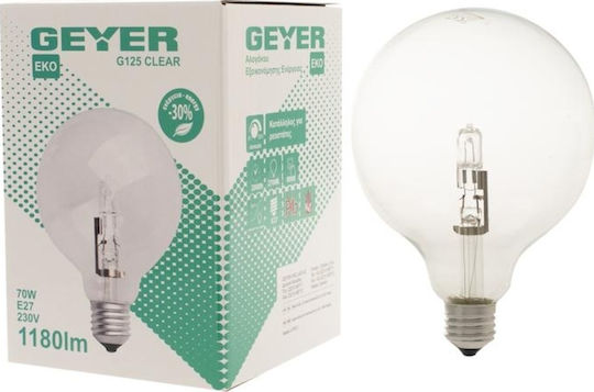 Geyer Λάμπα Αλογόνου για Ντουί E27 με Ισχύ 70W 230V