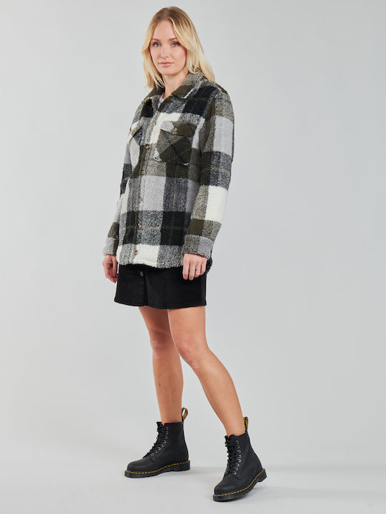 Silent Sherpa Γυναικείο Καρό Πράσινο Overshirt