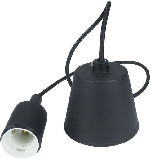 V-TAC VT-7228 Κρεμαστό Φωτιστικό Μαύρο με Ντουί E27