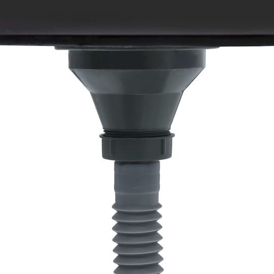 vidaXL Ένθετος Νεροχύτης Inox Μ50xΠ60cm Ασημί