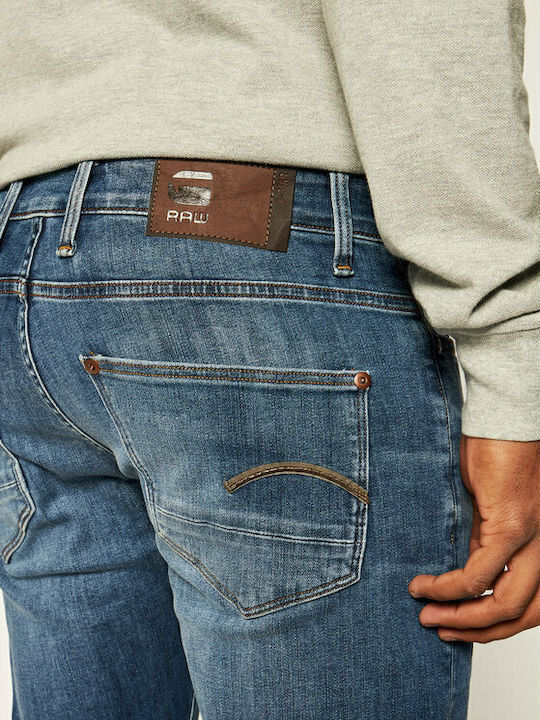 Revend Skinny Men's Jeans Pants Elastic Skinny Fit Blue