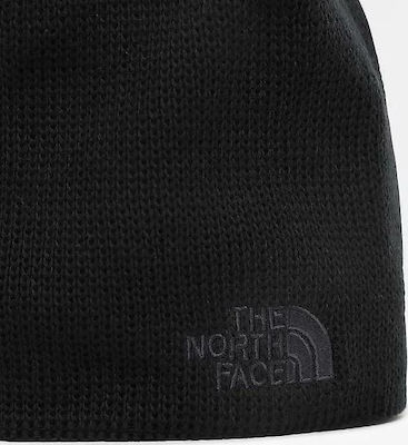 Bones Recycled Beanie Unisex Beanie Knitted in Black color