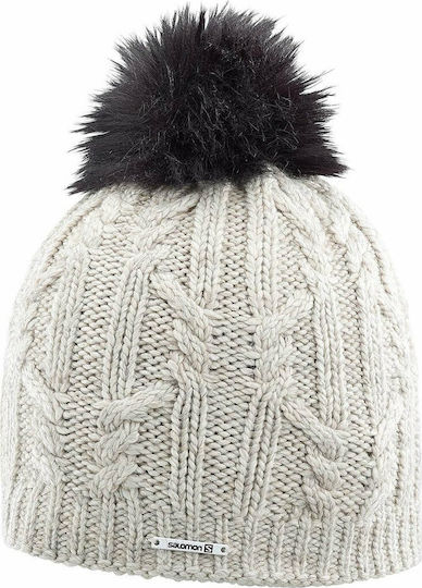 Ivy Knitted Beanie Cap Beige 396896