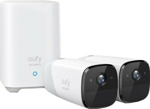 Eufy Surveillance System EufyCam 2 Pro 2 Cameras Wireless Cameras IP 4MP with Recorder NVR & Control Hub