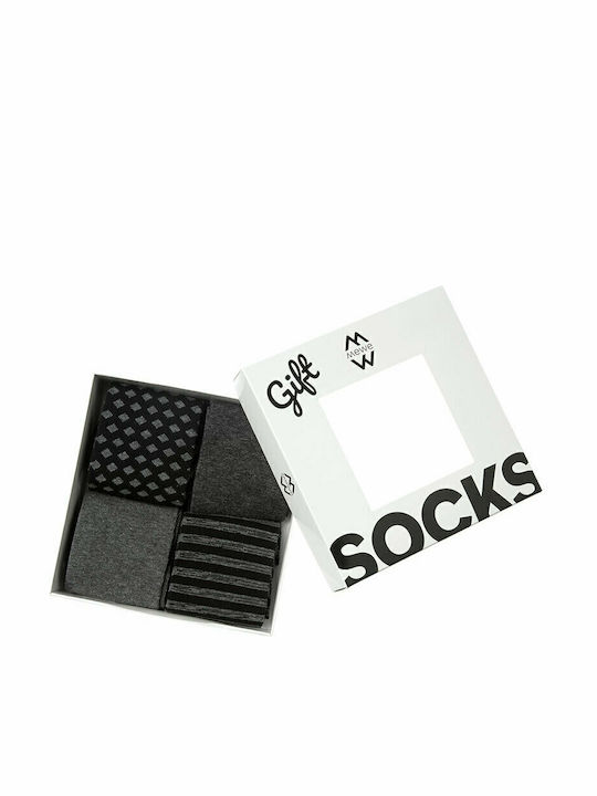 ME-WE Ανδρικές Κάλτσες Black / Grey 4Pack