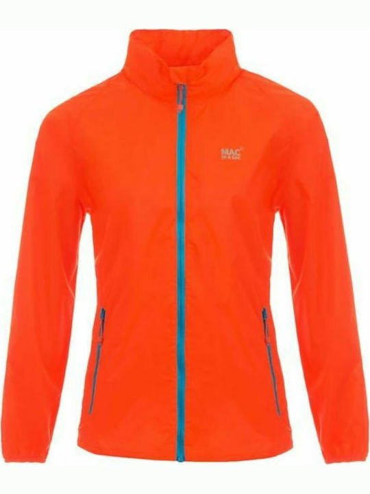 MAC In a Sac TargetDry Women's Short Sports Jacket Waterproof and Windproof for Winter Orange